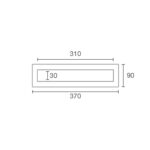 ΘΥΡΙΔΑ  370X90 INOX 304 MAT PUSH 310 IN 9141
SS SSS S/S - Image 2