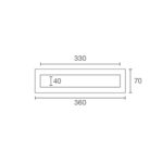 LETTER TRAY 9152 360X100 WHITE - Image 2