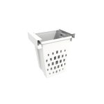 LAUNDRY BASKET WHITE 50 LTR
