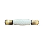 FURNITURE HANDLE 96 MM AB MAT PORCELAIN WITH CRACKΕD