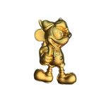 FURNITURE KNOB  MICKEY FULL BODY BRASS MATT