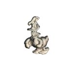 FURNITURE KNOB DONALD FULL BODY SILVER MATT