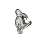FURNITURE KNOB DONALD HEAD ONLY SILVER MATT