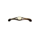 FURNITURE HANDLE 128 AB MAT PORCELAIN CRACKED