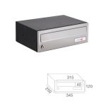 MAILBOX HORIZON H325 82612 BLACK INOX - Image 3